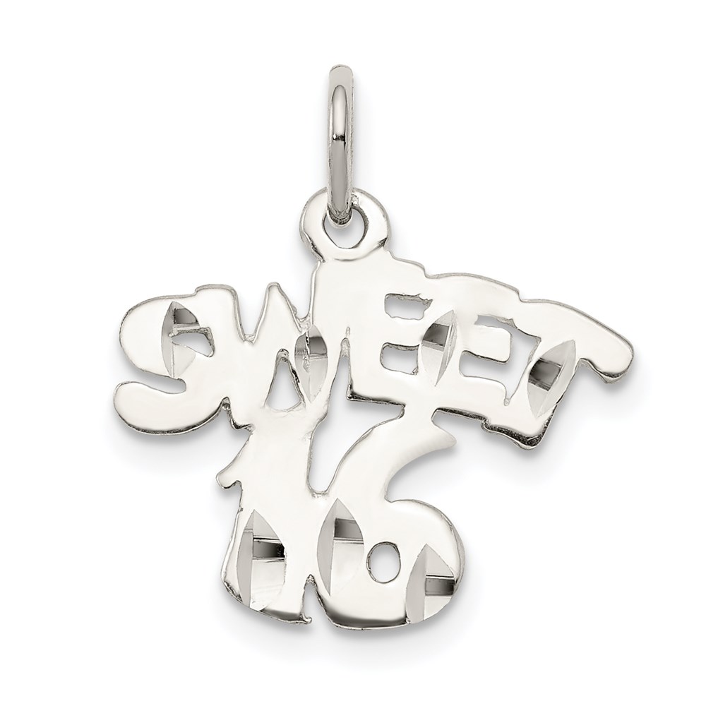 QC1591.jpg Sterling Silver Sweet 16 Charm - Image 1