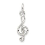 Sterling Silver Treble Clef Charm