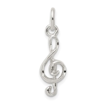 Sterling Silver Treble Clef Charm