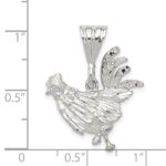 Sterling Silver Rooster Charm - Image 4