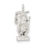 Sterling Silver Graduation Owl Charm - Image 3
