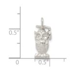 Sterling Silver Graduation Owl Charm - Image 4