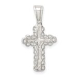 Sterling Silver Budded Cross Pendant - Image 4