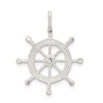 Sterling Silver Boat Wheel Charm - Image 3