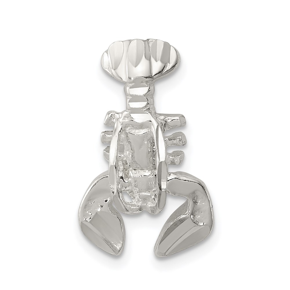 QC2065.jpg Sterling Silver Lobster Chain Slide Charm - Image 1