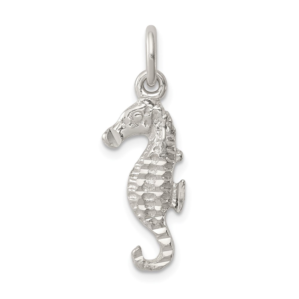 QC2069.jpg Sterling Silver Seahorse Charm - Image 1