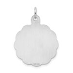 Sterling Silver Rhodium-plated A Date To Remember Disc Charm - Image 3