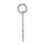 Sterling Silver Rhodium-plated Best Friends Disc Charm - Image 2