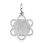Sterling Silver Rhodium-plated My Confirmation Disc Charm - Image 4