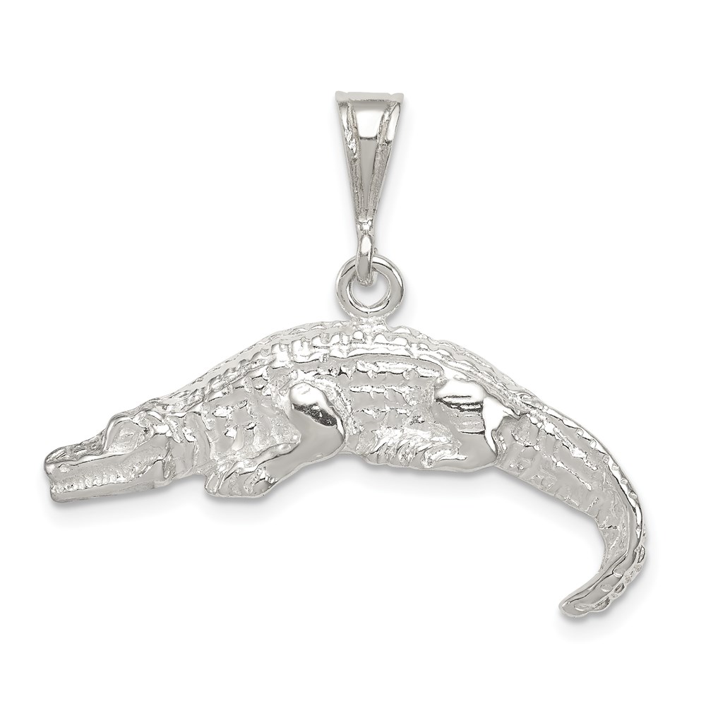 QC2531.jpg Sterling Silver Alligator Charm - Image 1