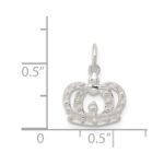 Sterling Silver Crown Charm - Image 4