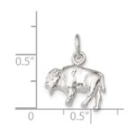 Sterling Silver 3-D Buffalo Charm - Image 4