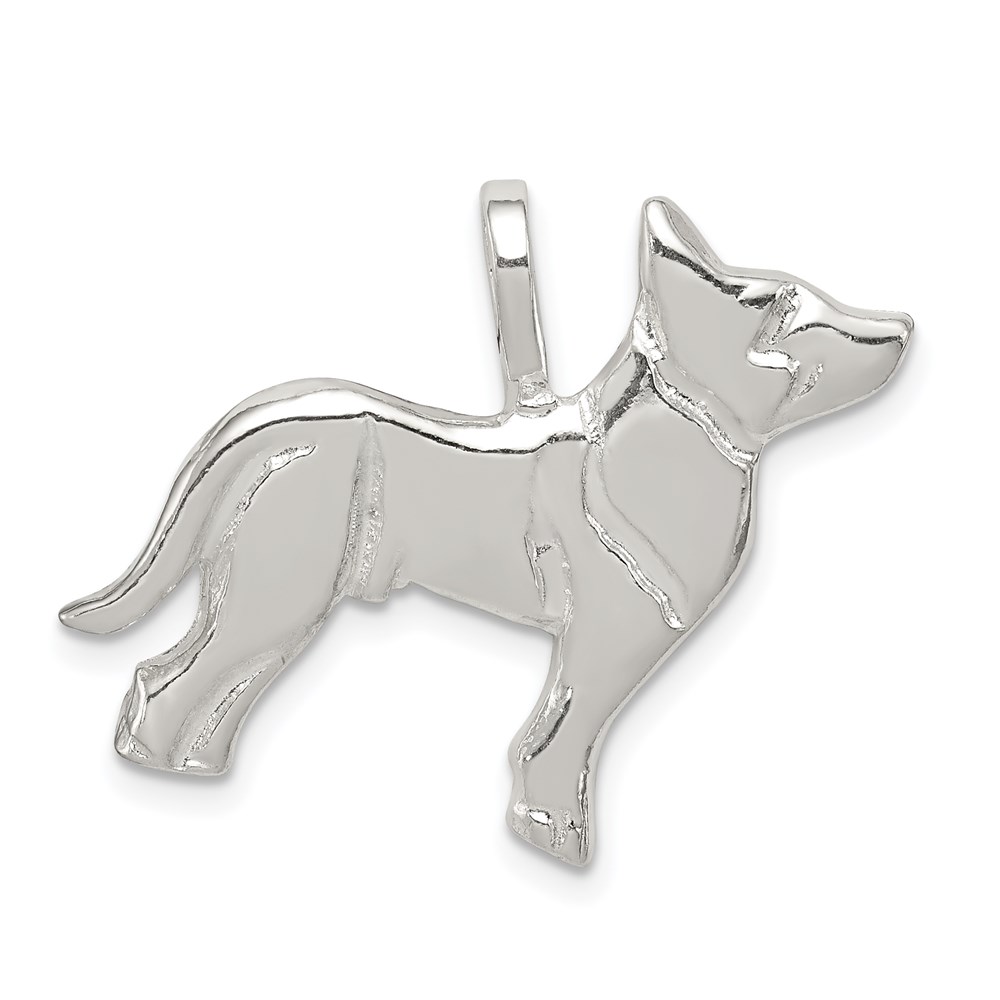 QC2665.jpg Sterling Silver Dog Charm - Image 1