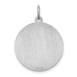 Sterling Silver Rhodium-plated Brittany Spaniel Disc Charm - Image 4