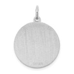 Sterling Silver Rhodium-plated Shetland Sheepdog Disc Charm - Image 4