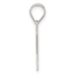 Sterling Silver Rhodium-plated Letter Y Initial Pendant - Image 2