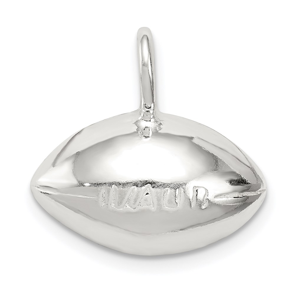 QC2786.jpg Sterling Silver Football Charm - Image 1
