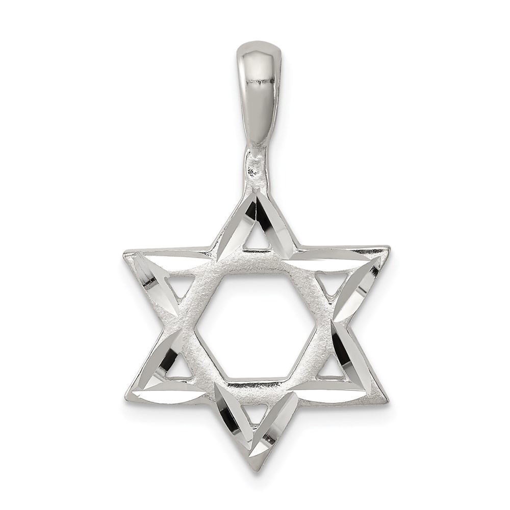 QC2821.jpg Sterling Silver Star of David Charm - Image 1