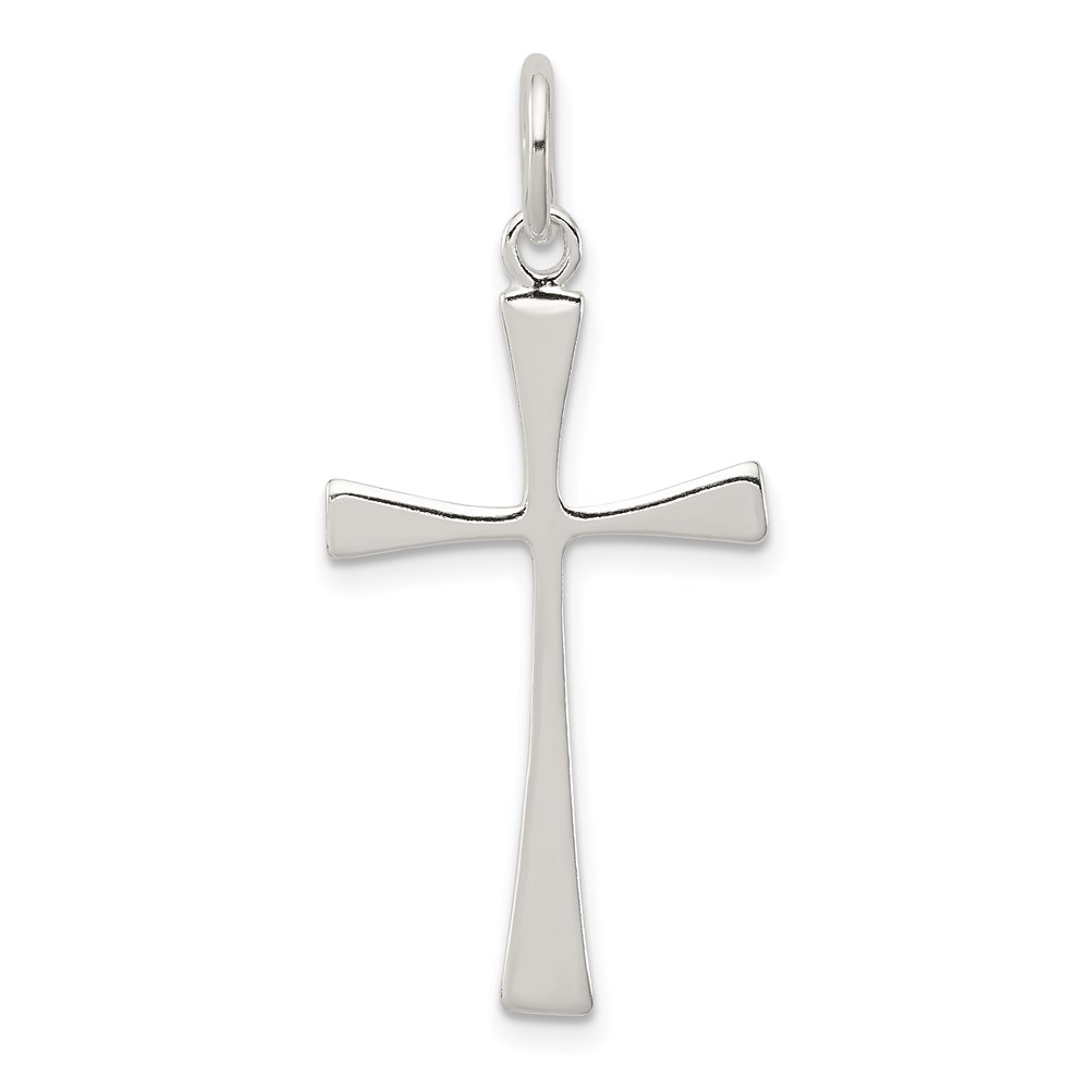 QC2842.jpg Sterling Silver Cross Charm - Image 1