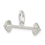 Sterling Silver Barbell Charm - Image 5