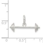 Sterling Silver Barbell Charm - Image 4