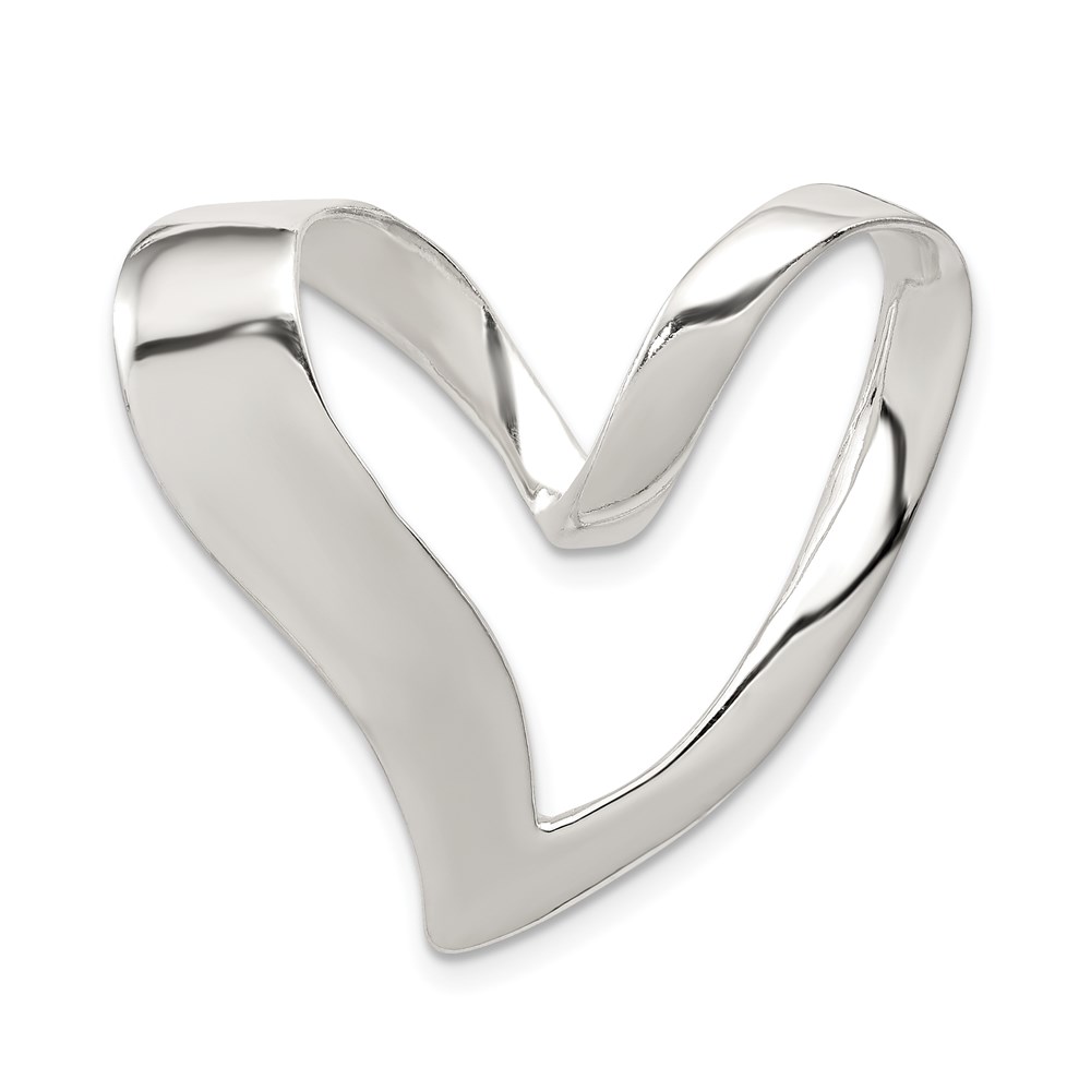 QC3063.jpg Sterling Silver Heart Slide - Image 1