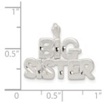 Sterling Silver Big Sister Charm - Image 3