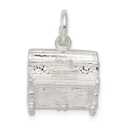 Sterling Silver Piano Charm