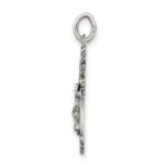 Sterling Silver Antiqued INRI Crucifix Pendant - Image 2