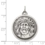 Sterling Silver Antiqued Ecce Homo Medal - Image 3