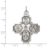 Sterling Silver Antiqued 4-way Medal - Image 3