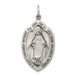 Sterling Silver Antiqued Miraculous Medal