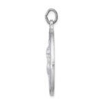 Sterling Silver Platinum-plated Enameled St. Christopher Medal - Image 2