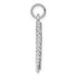 Sterling Silver Rhodium-plated Sweet Sixteen Disc Charm - Image 2