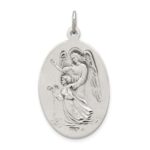 Sterling Silver Antiqued Reversible St. Michael Medal - Image 4