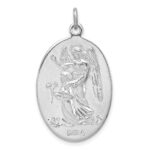 Sterling Silver Reversible Platinum-plated & Vermeil St. Michael Medal - Image 3