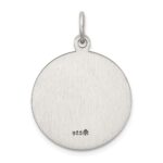 Sterling Silver Antiqued Guardian Angel Medal - Image 4
