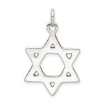 Sterling Silver Antiqued Star of David Charm - Image 4