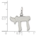Sterling Silver Chai (Life) Charm - Image 3