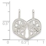 Sterling Silver Mother/Daughter Break apart Charm - Image 3