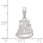 Sterling Silver Live, Love, Laugh Pendant - Image 3
