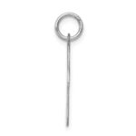 Sterling Silver Rhodium-plated Musical Note Polished Charm - Image 2