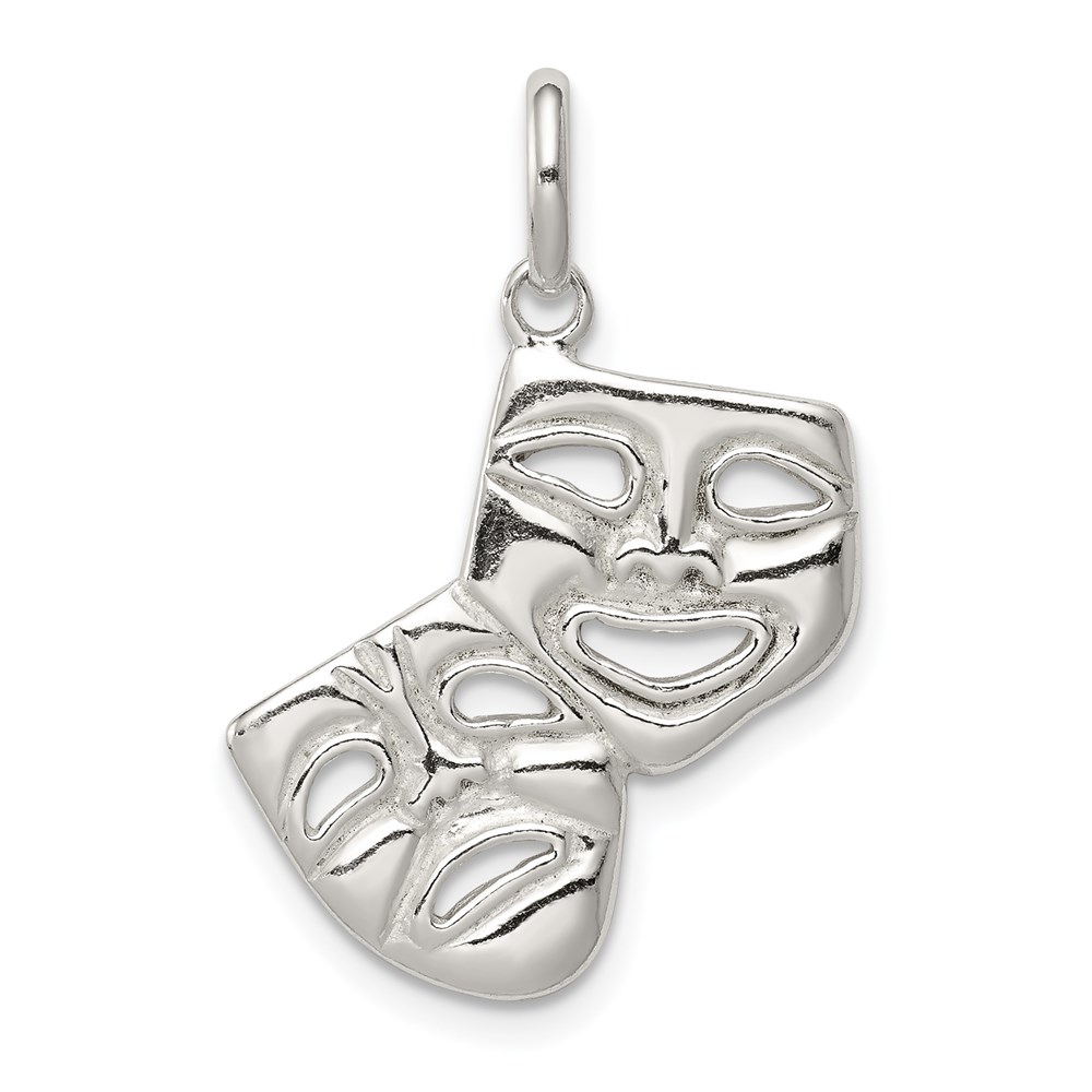 QC3773.jpg Sterling Silver Comedy/Tragedy Charm - Image 1