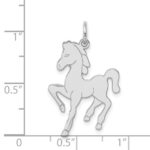 Sterling Silver Rhodium-plated Horse Disc - Image 4