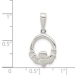 Sterling Silver Claddagh Charm - Image 3