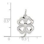 Sterling Silver 4-leaf Clover Charm - Image 4