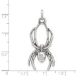 Sterling Silver Antiqued Spider Pendant - Image 3