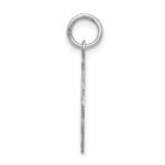 Sterling Silver/Rhodium-plated Brocaded Letter G Initial Pendant - Image 2