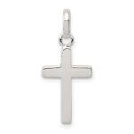 Sterling Silver Polished Cross Charm