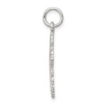 Sterling Silver Rhodium-plated Cross Charm - Image 2